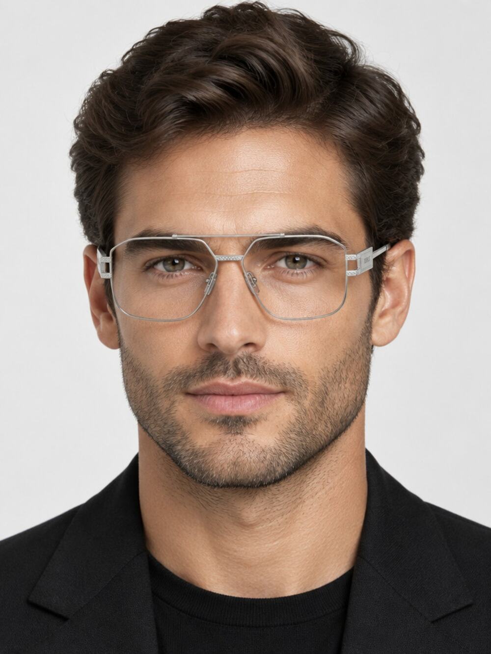 NEW Versace VE1302 1001 Gunmetal Eyeglasses Authentic